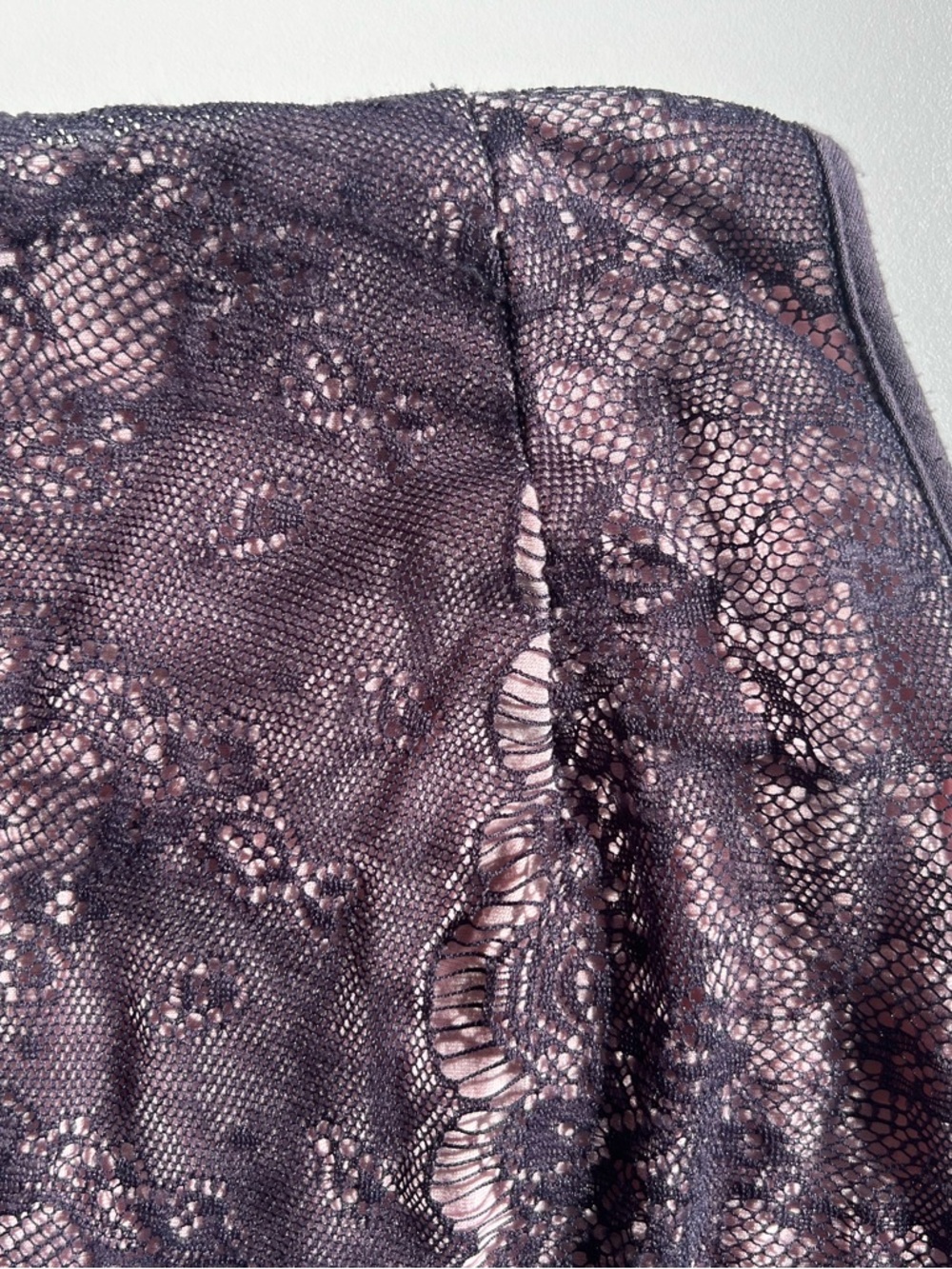 Layered Lace Racerback Tank - Pink & Purple - Picture 7 of 9